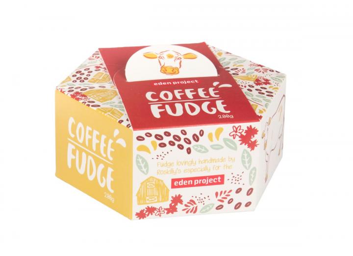 Eden Project coffee fudge, handmade in Cornwall by Roskilly's