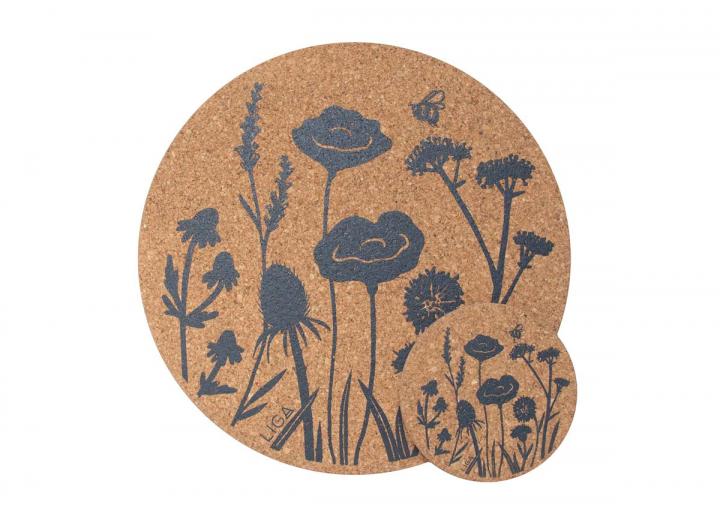 Cork wildflower placemats & coasters