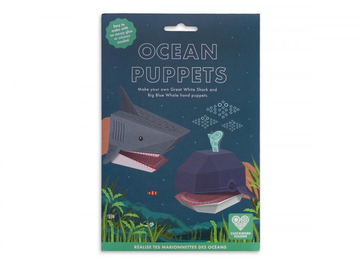 Create your own ocean puppets