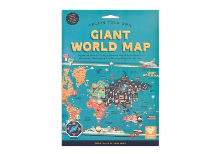 Create your own giant world map