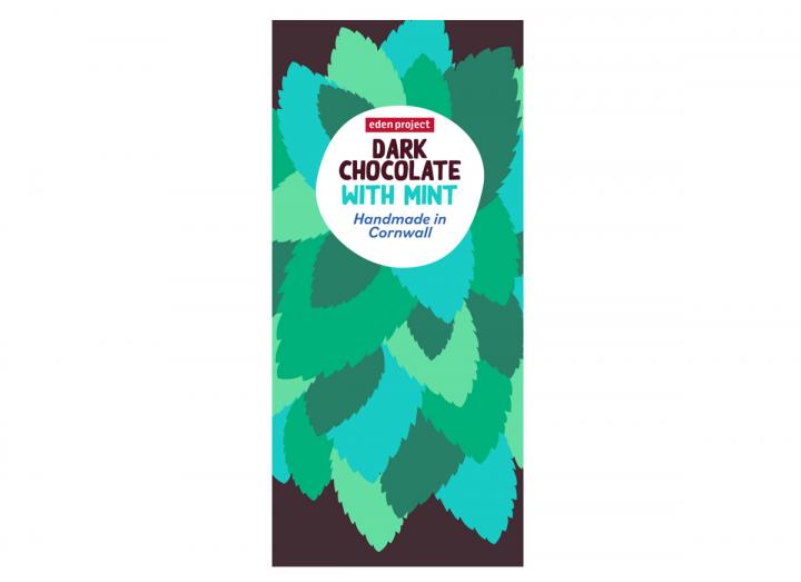 Dark chocolate with mint