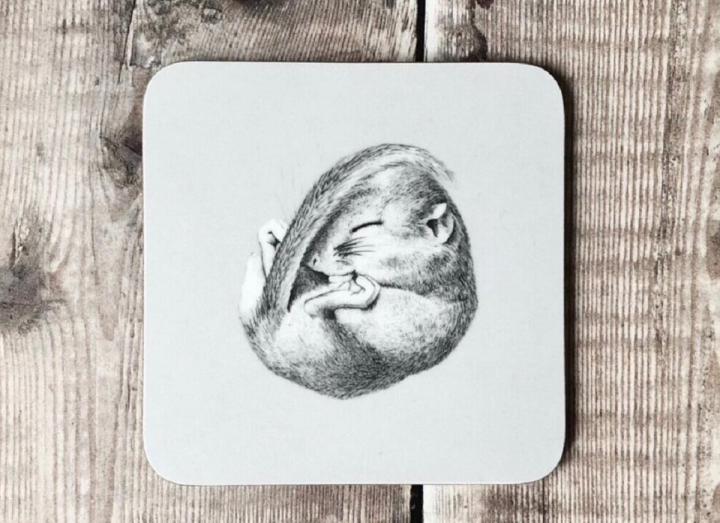 Dormouse coaster from Creature Candy