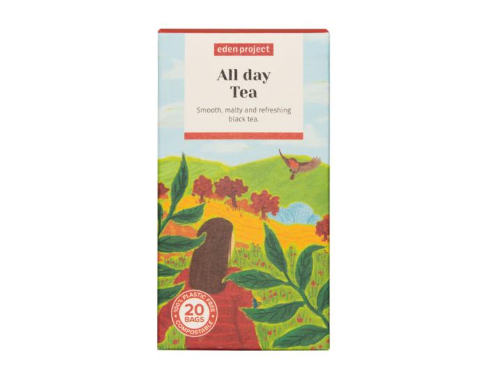 Eden Project All Day Tea in plastic free tea bags