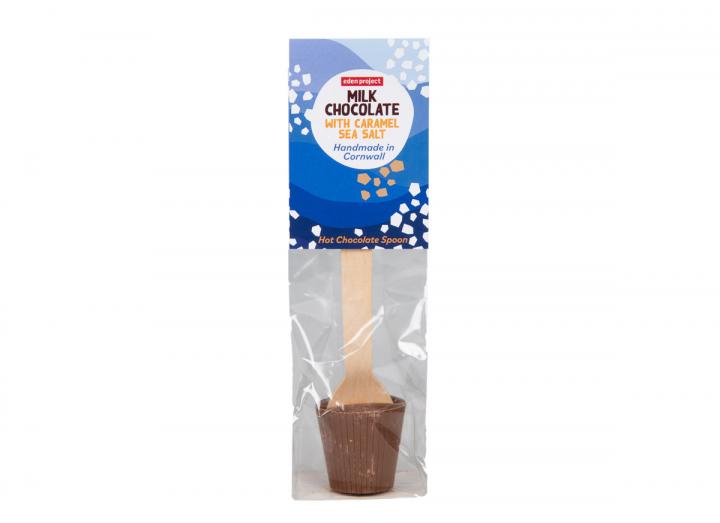 Caramel seasalt hot chocolate spoon, Eden Project branded