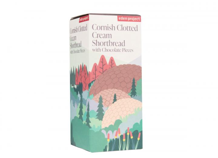 Eden Project Cornish clotted cream shortbread with chocolate pieces 200g
