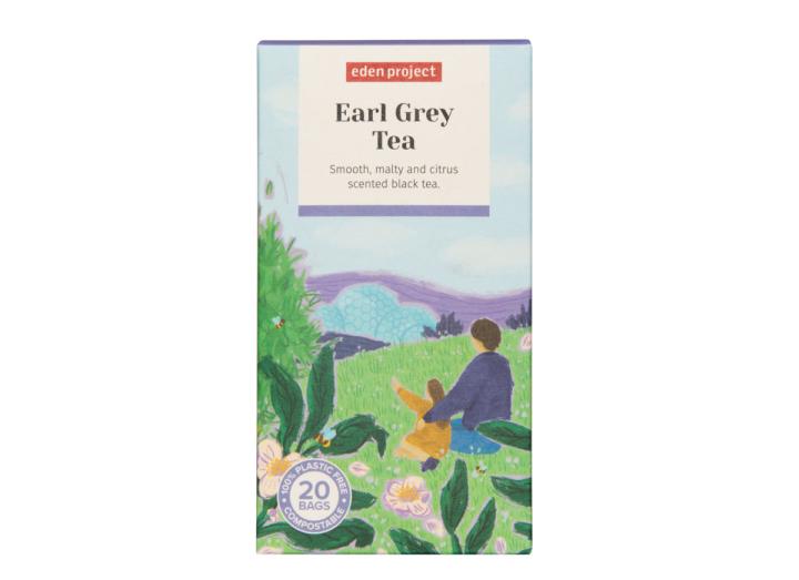 Eden Project Earl Grey tea in plastic free tea bags