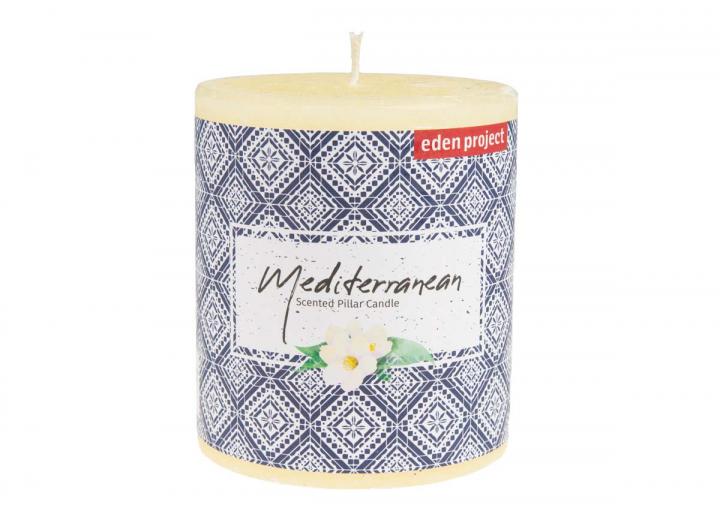 Eden Project Mediterranean scented pillar candle