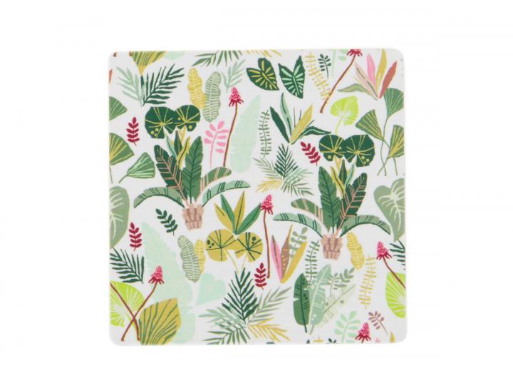 Eden Project rainforest print bamboo coaster