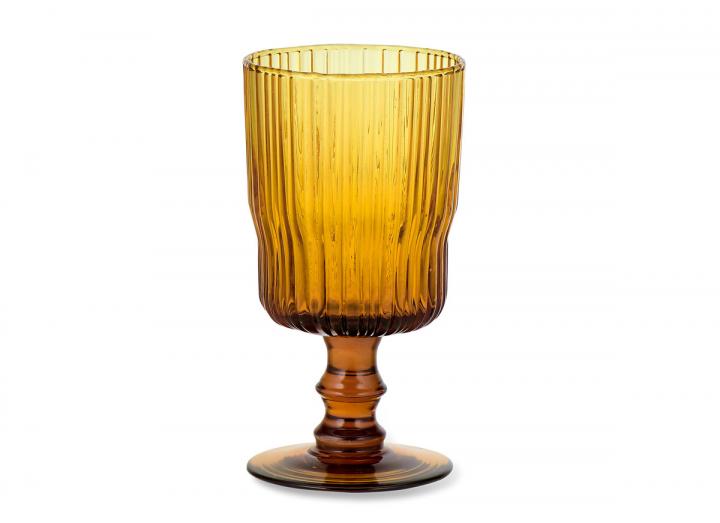 Fali wine glass amber from Nkuku