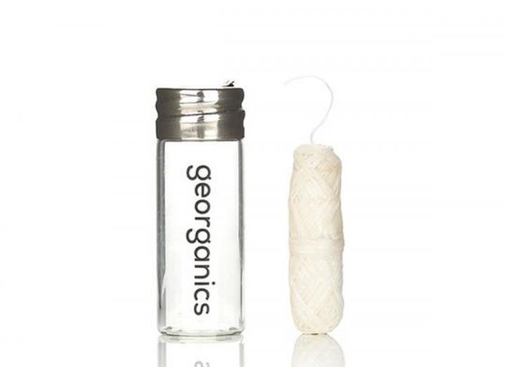 Natural tooth floss spearmint