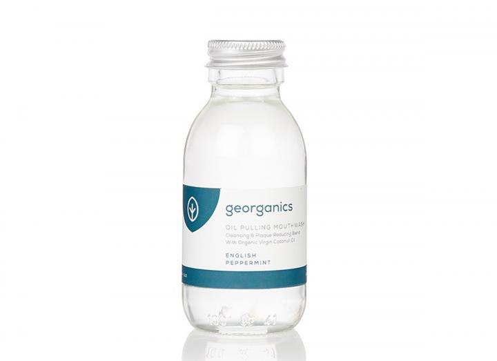 Oil pulling mouthwash peppermint