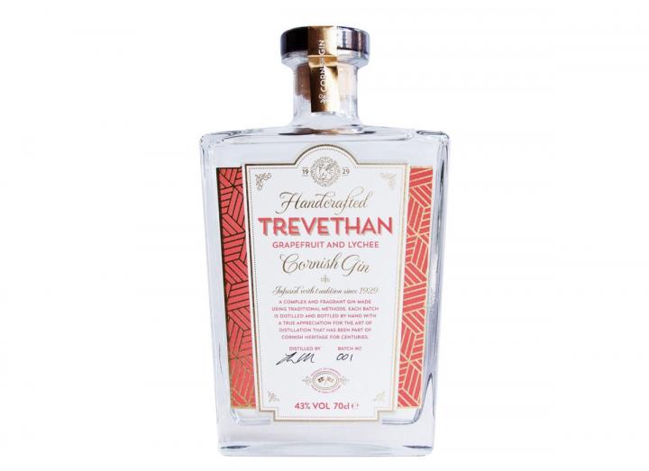 Trevethan Distillery's grapefruit & lychee gin