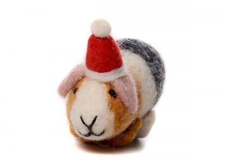 Guinea pig with hat hanging decoration