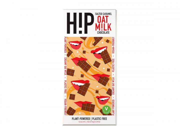 Hip salted caramel oat milk chocolate bar 70g