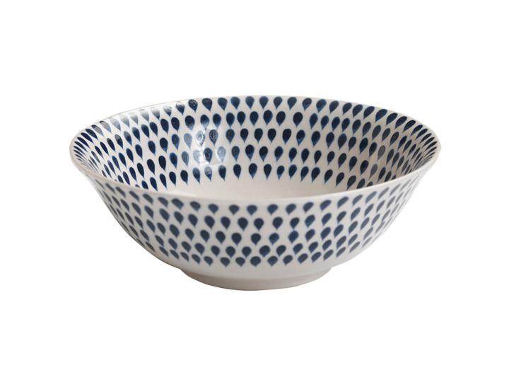 Indigo drop cereal bowl from Nkuku