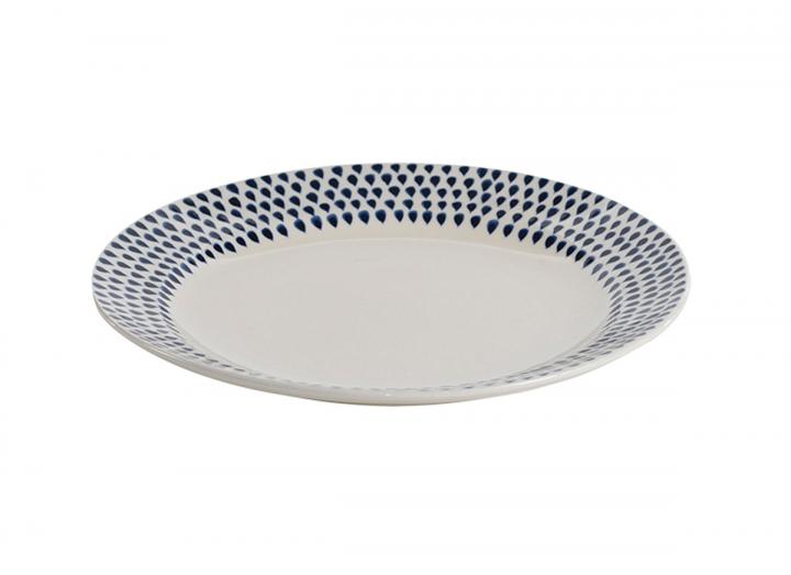 Indigo drop plates from Nkuku