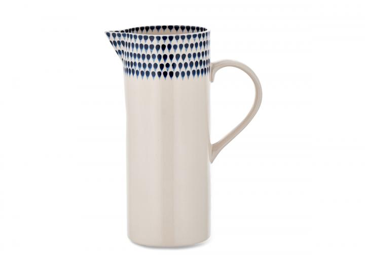 Indigo drop jug from Nkuku