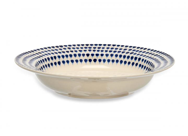 Indigo drop pasta bowl from Nkuku