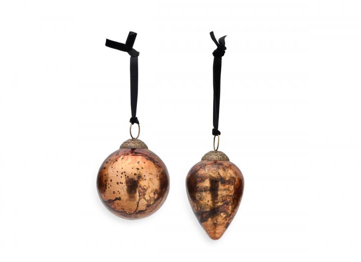 Jalshara bauble antique copper from Nkuku