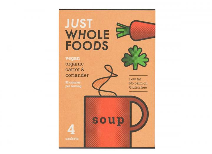 Just Wholefoods organic carrot & coriander soup