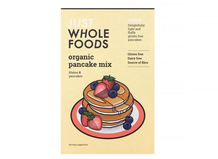 Just Wholefoods organic pancake mix