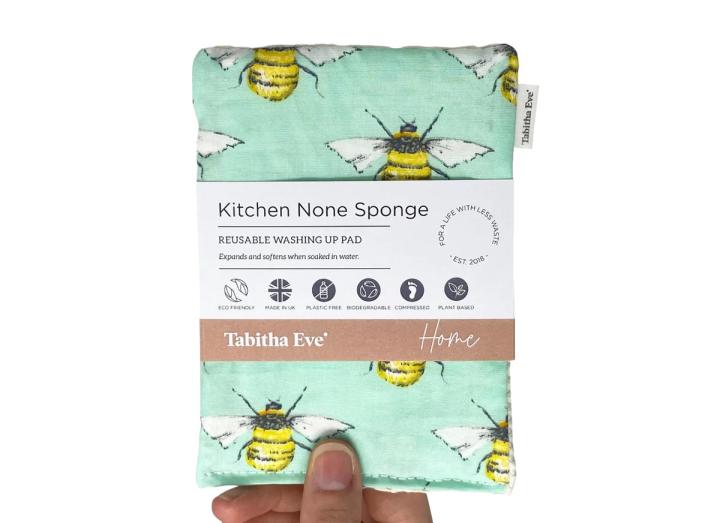 Kitchen none sponge in mint bee from Tabitha Eve
