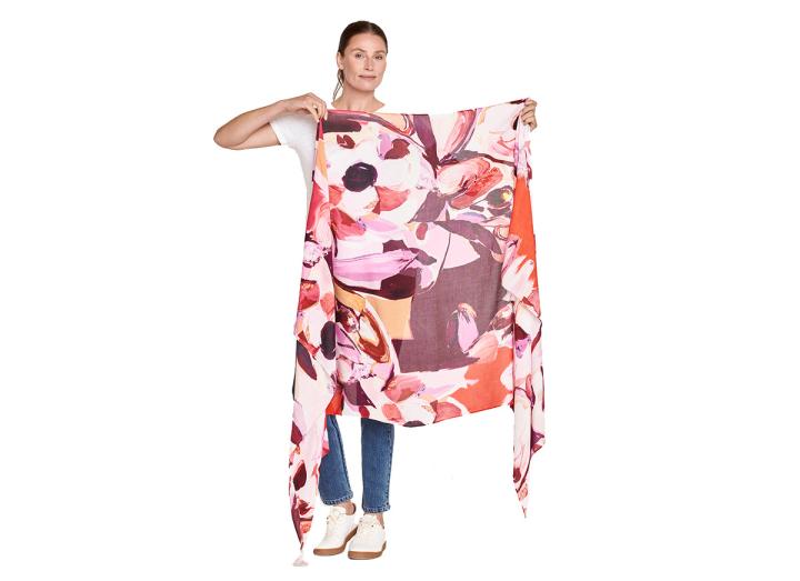 Kyra lenzing ecovero floral shawl scarf