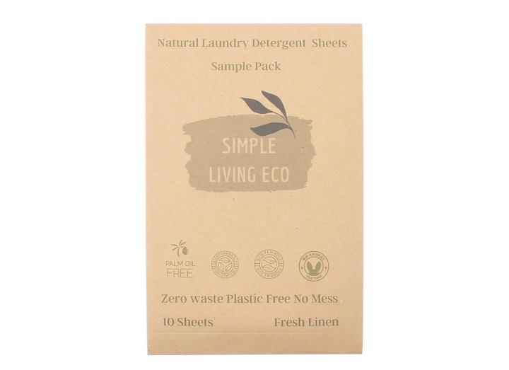 Simple Eco Living laundry detergent sheets fresh linen 10pk