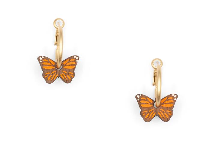 Little butterflies hoop earrings