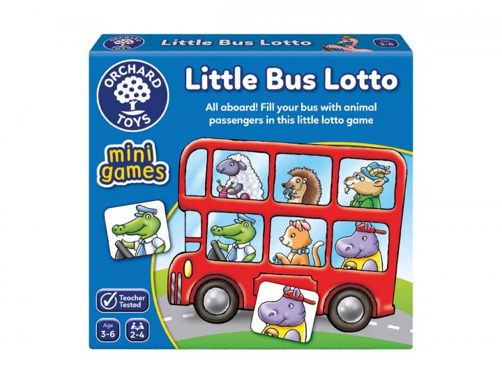 Little Bus Lotto mini game from Orchard Toys