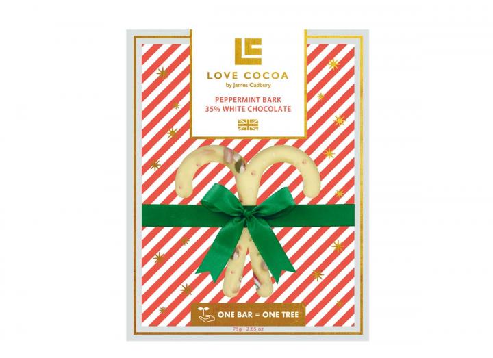 Love Cocoa peppermint white chocolate bar 75g