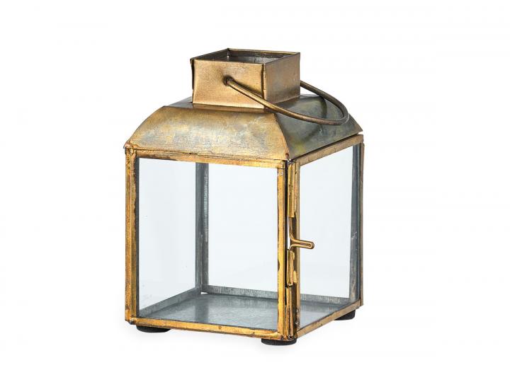 Small Maro brass lantern from Nkuku