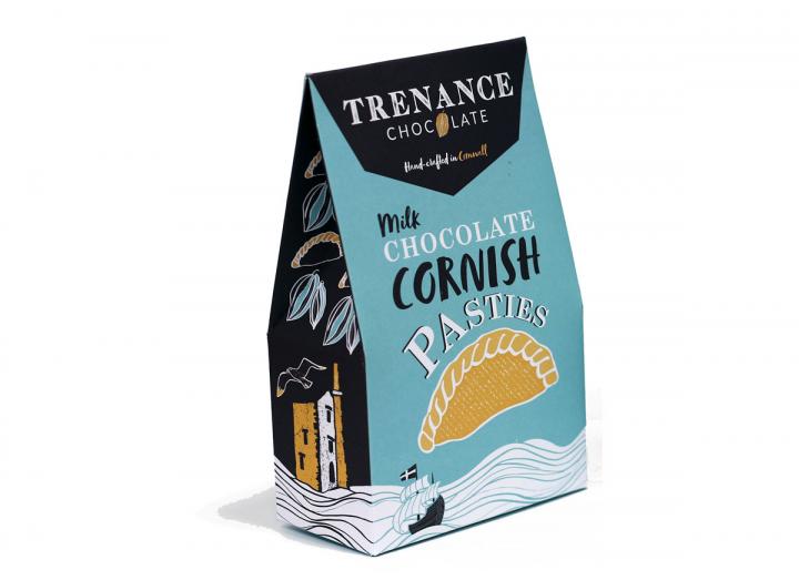 Trenance milk chocolate Cornish pasties