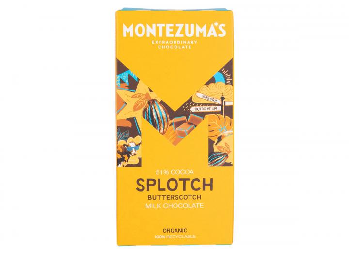 Montezuma's Splotch - milk chocolate butterscotch 90g
