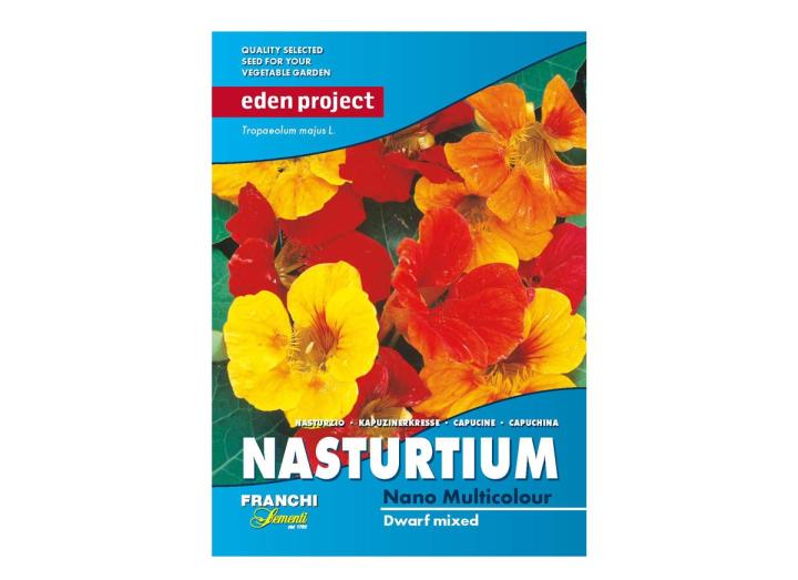 Nasturtium ‘Nano Multicolour’ dwarf mixed – Tropaeolum majus