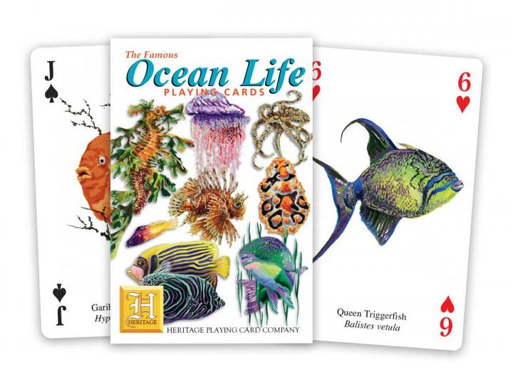 Ocean Life playing cards from Heritage Playing Cards