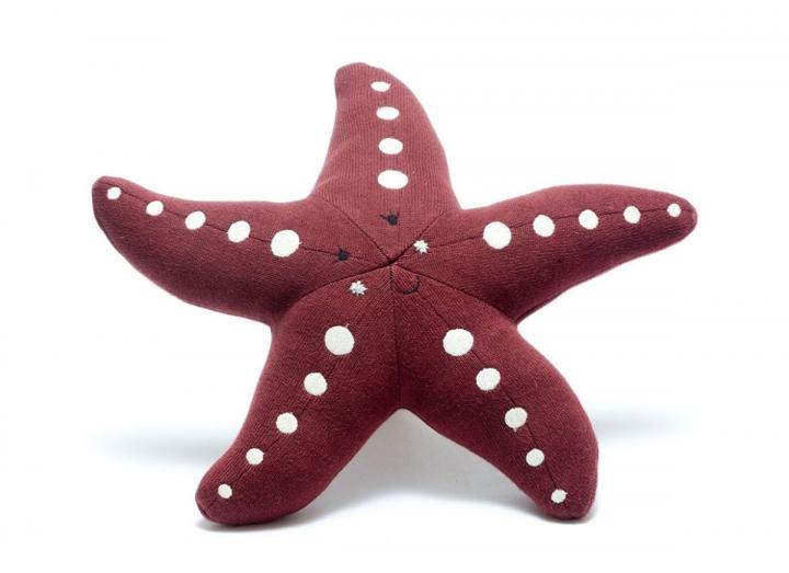 Organic cotton dark pink starfish from Best Years