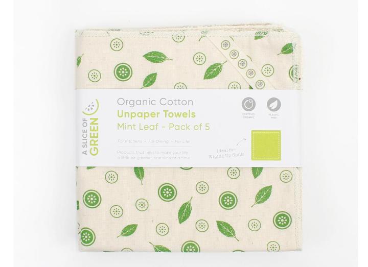 Organic cotton unpaper towels pack of 5