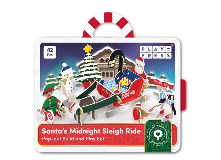 Playpress Santa's Midnight Sleigh Ride playset