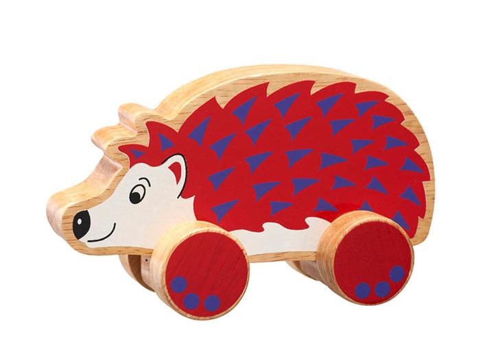 Lanka Kade wooden push along hedgehog