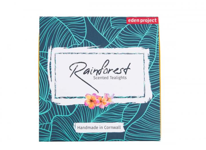 Rainforest scented tealights, an Eden Project exclusive product