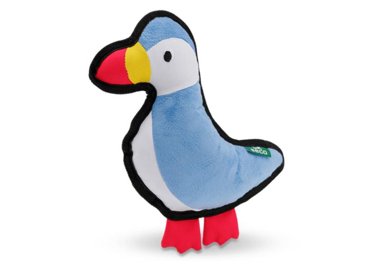 Recycled rough & tough puffin dog toy