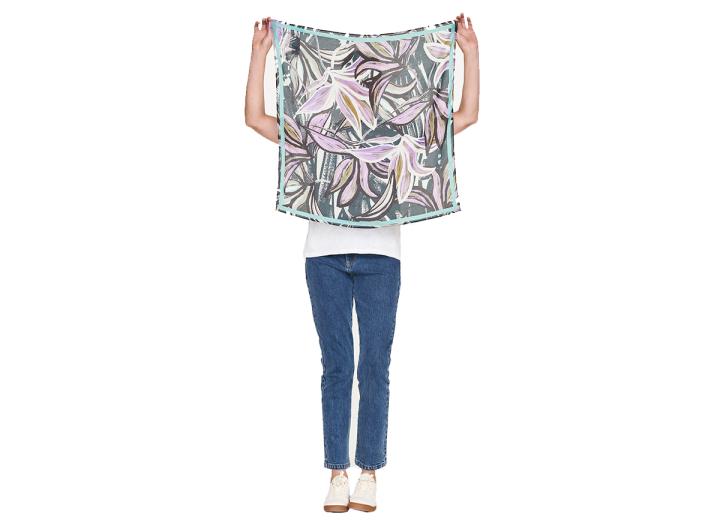 Selene tencel floral square scarf in a box