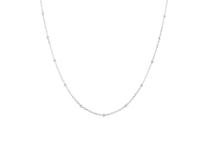 Silver satellite necklace