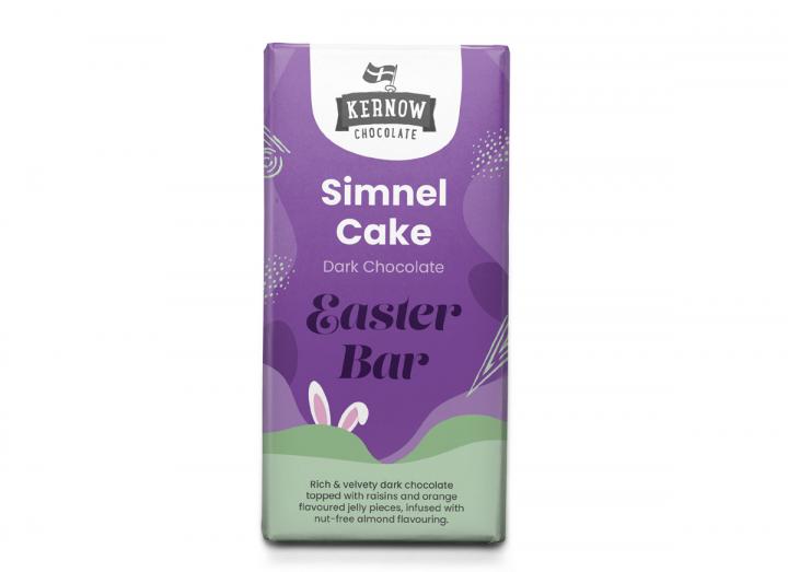 Kernow Chocolate simnel cake chocolate bar 100g
