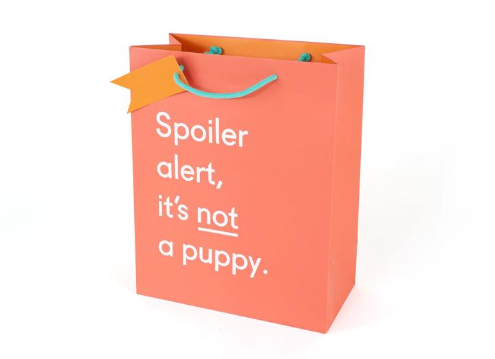 Spoiler alert large gift bag