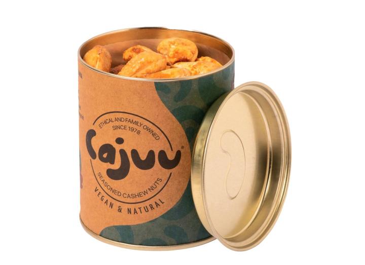 Cajuu Tanzanian salt roasted cashew nut tube