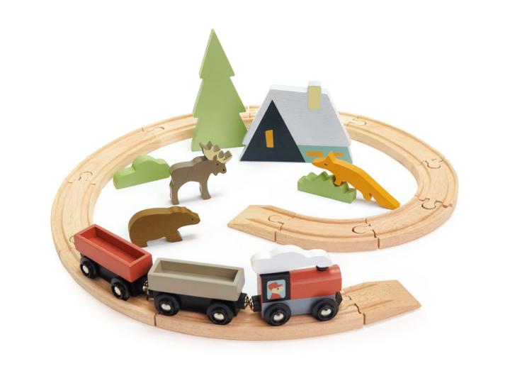 Treetops wooden train set from Tender Leaf Toys