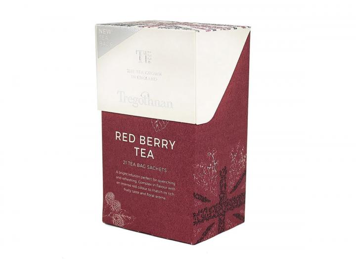 Tregothnan red berry tea 21 tea bag sachet box