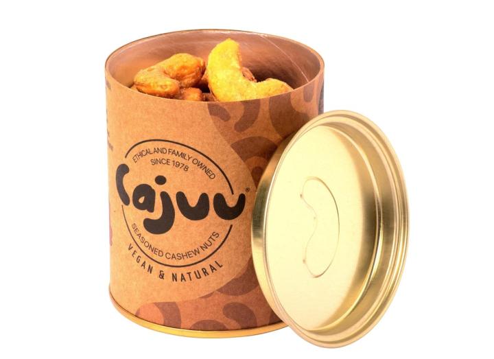 Cajuu vanilla & salted caramel cashew nut tube